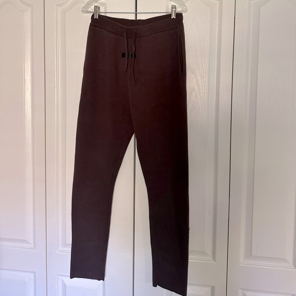 Fear of God Essentials Knit Lounge Pant 'Plum'